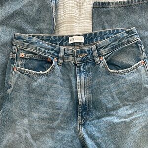Zara straight leg high waisted Jeans size 12
